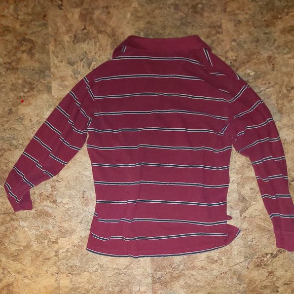 Vintage Striped Polo Long Sleeve - Picture 2 of 2